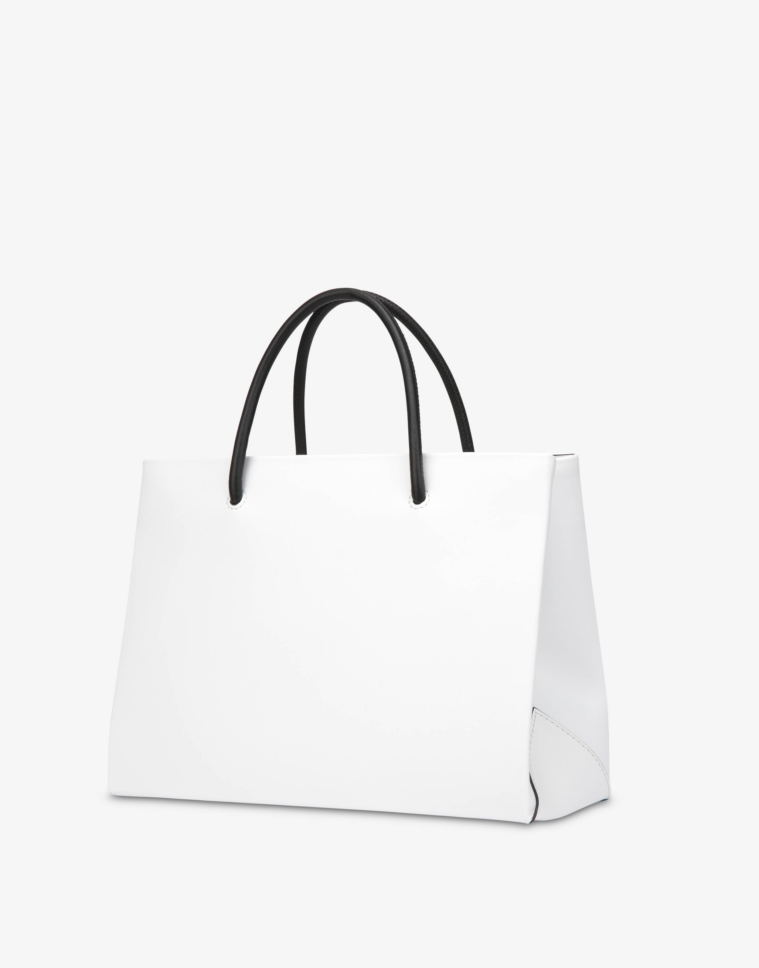 SMALL CALFSKIN SHOPPER WITH LOGO - 2