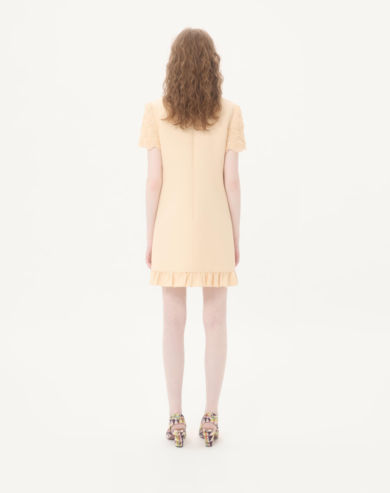 EMBROIDERED CREPE COUTURE SHORT DRESS 7