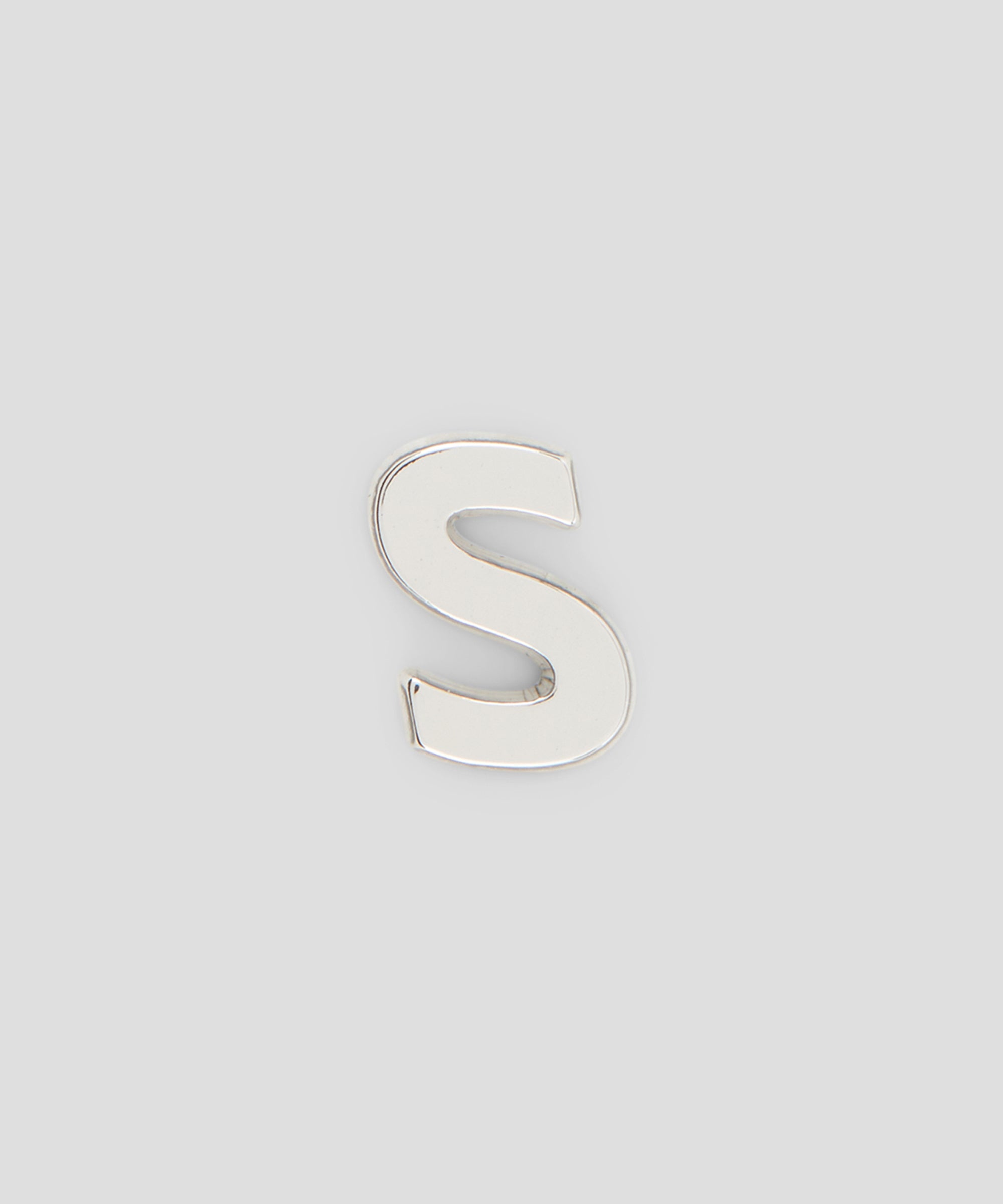 Single brass S charm - 1