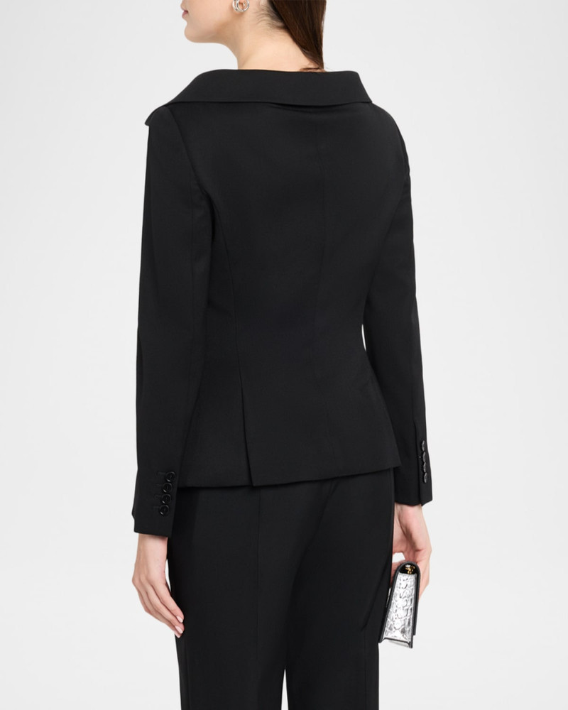 Off-The-Shoulder Single-Breasted Jacket 3