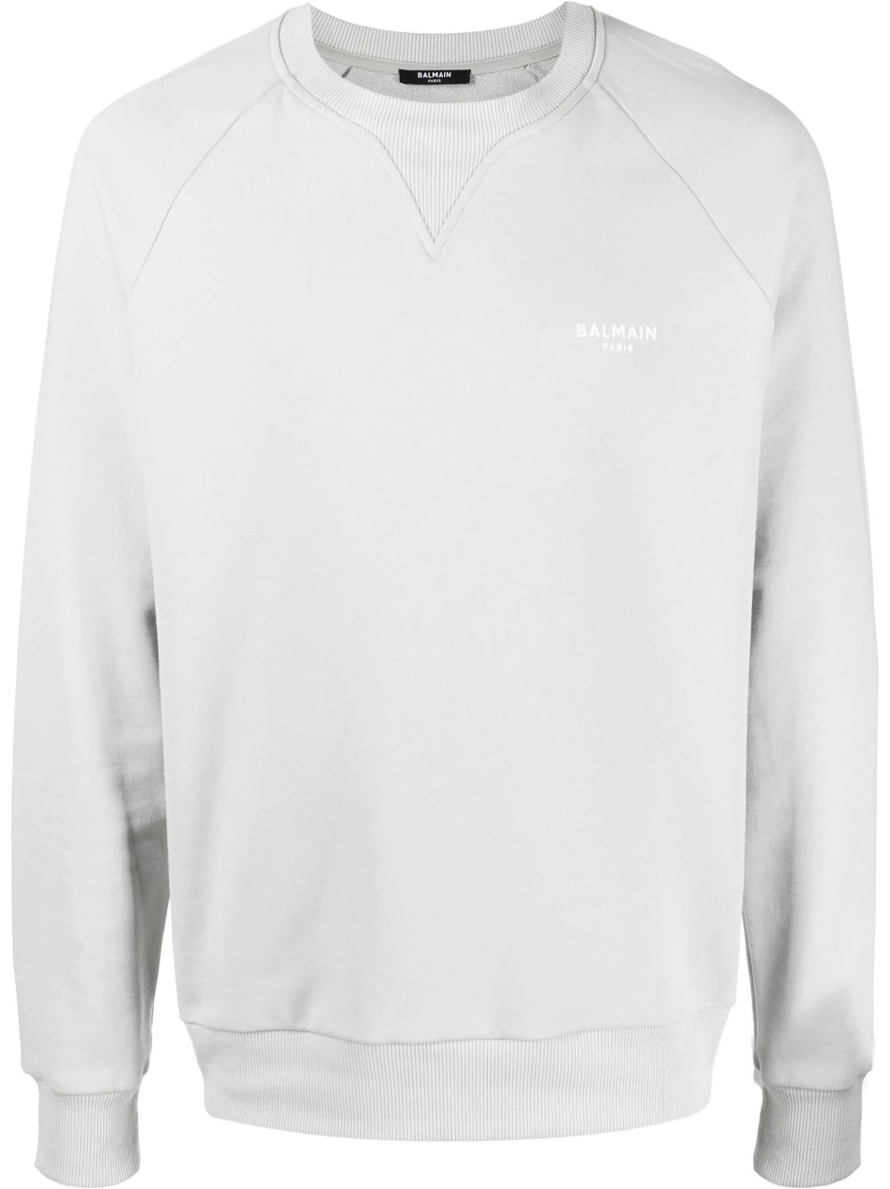 logo-print crew neck sweatshirt - 1