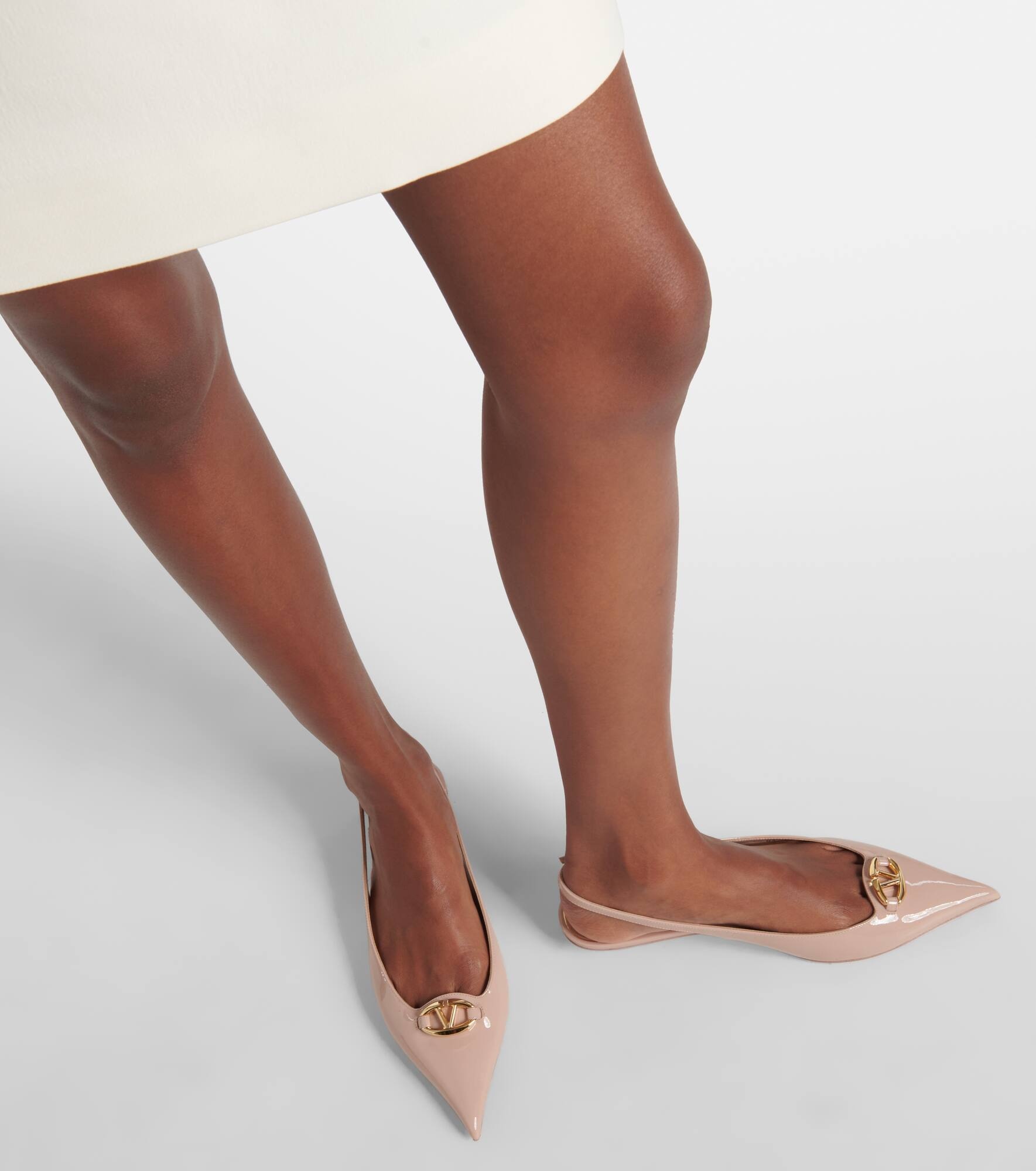 The Bold Edition VLogo Signature slingback flats - 7