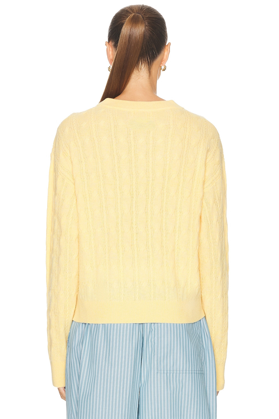Cable Collegiate Crew Sweater - 3