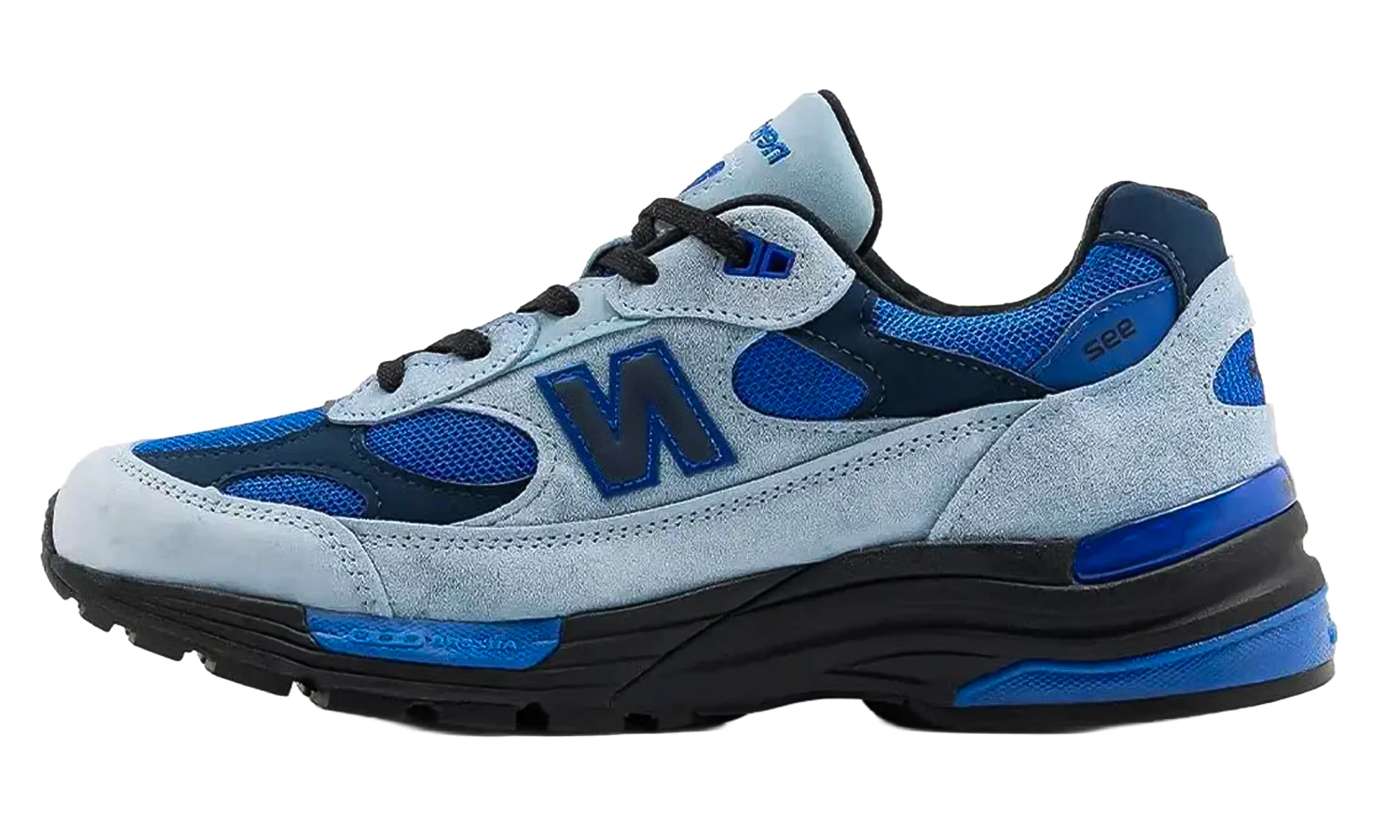 992 "Made in USA - LIGHT ARCTIC GREY/BLACK/BLUE GEMSTONE" U992AR - 1