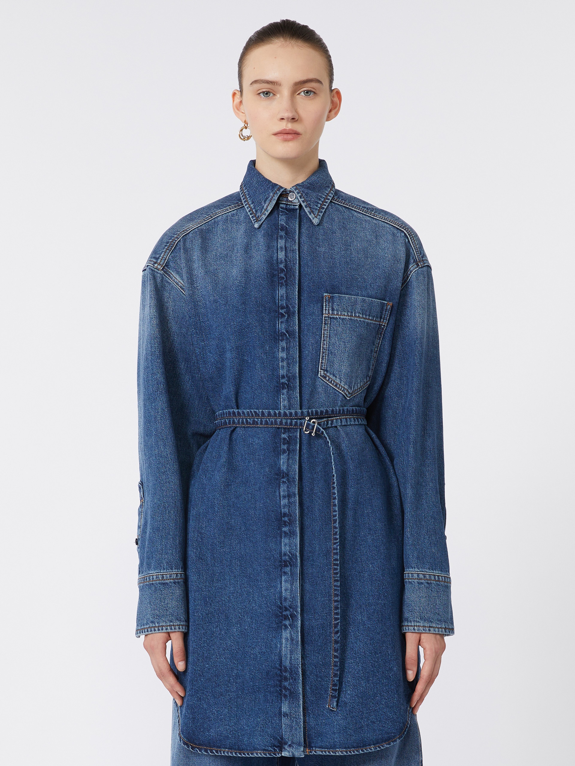ERIDANI Oversize denim shirt - 3