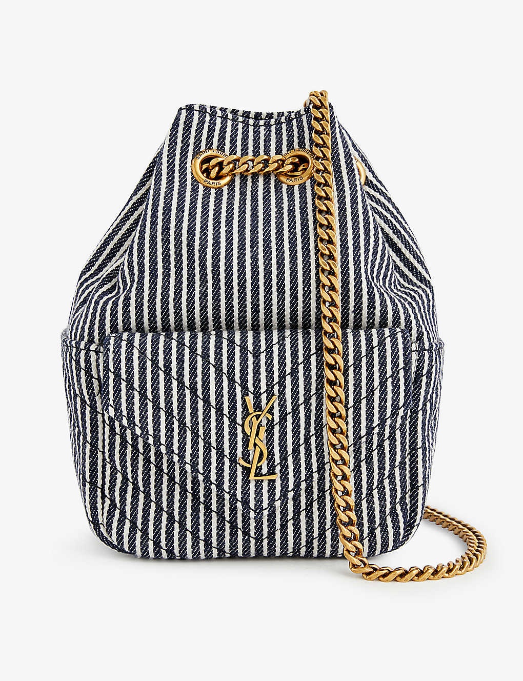 Saint Laurent Women's Mini Joe Monogram Bucket Bag