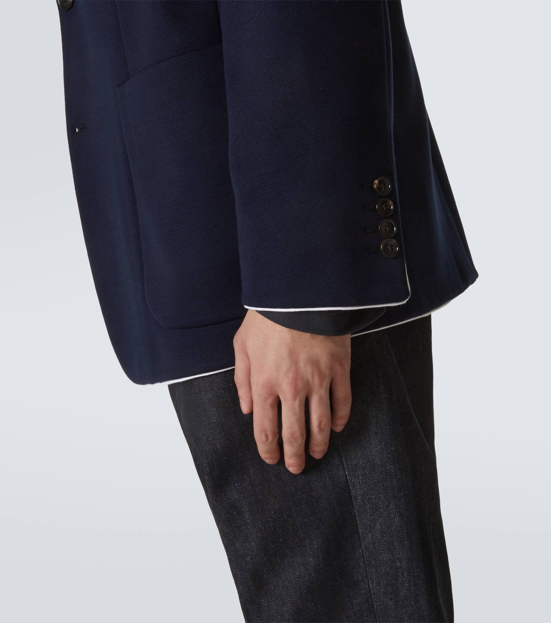 Double G cotton jersey blazer - 7