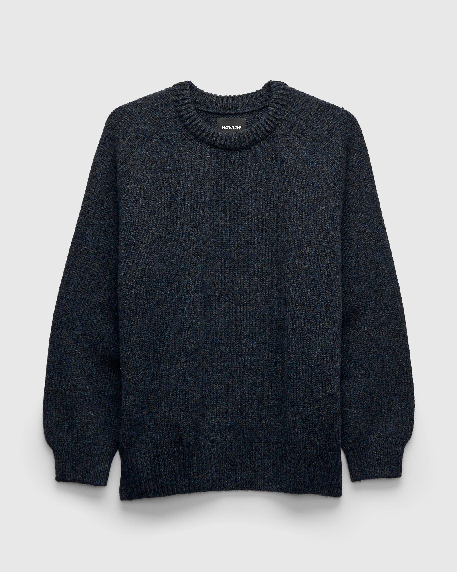"Boxy Space Knit" Wool Sweater in Storm - 1