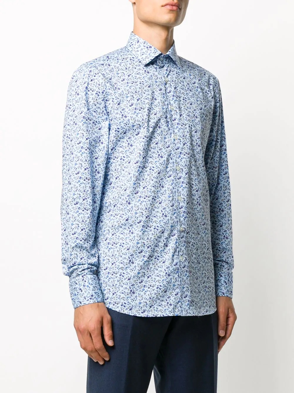 long sleeve floral print shirt - 3