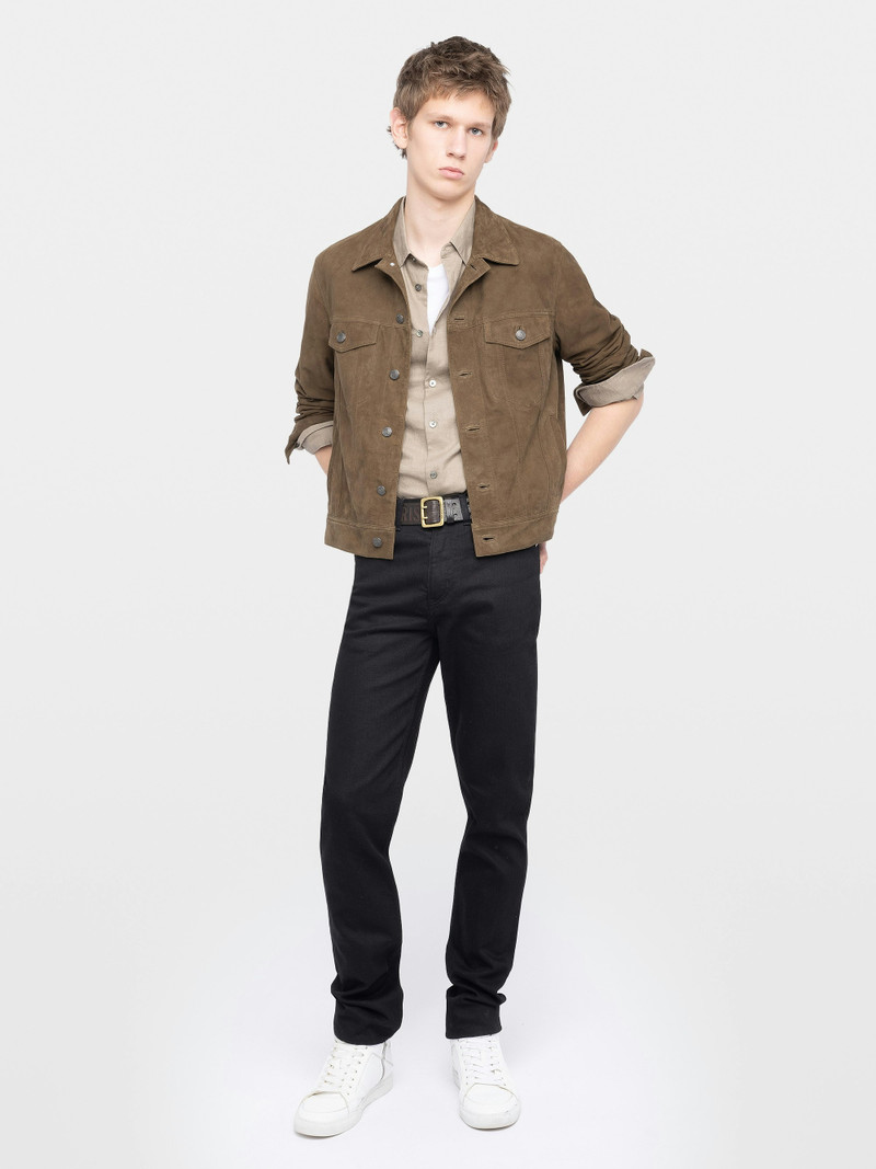 Zadig & Voltaire Bases Suede Leather Jacket outlook