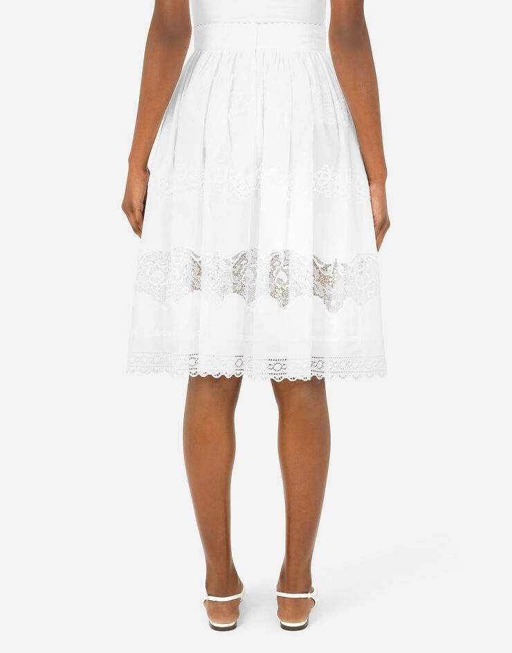 Embroidered cotton midi skirt - 2