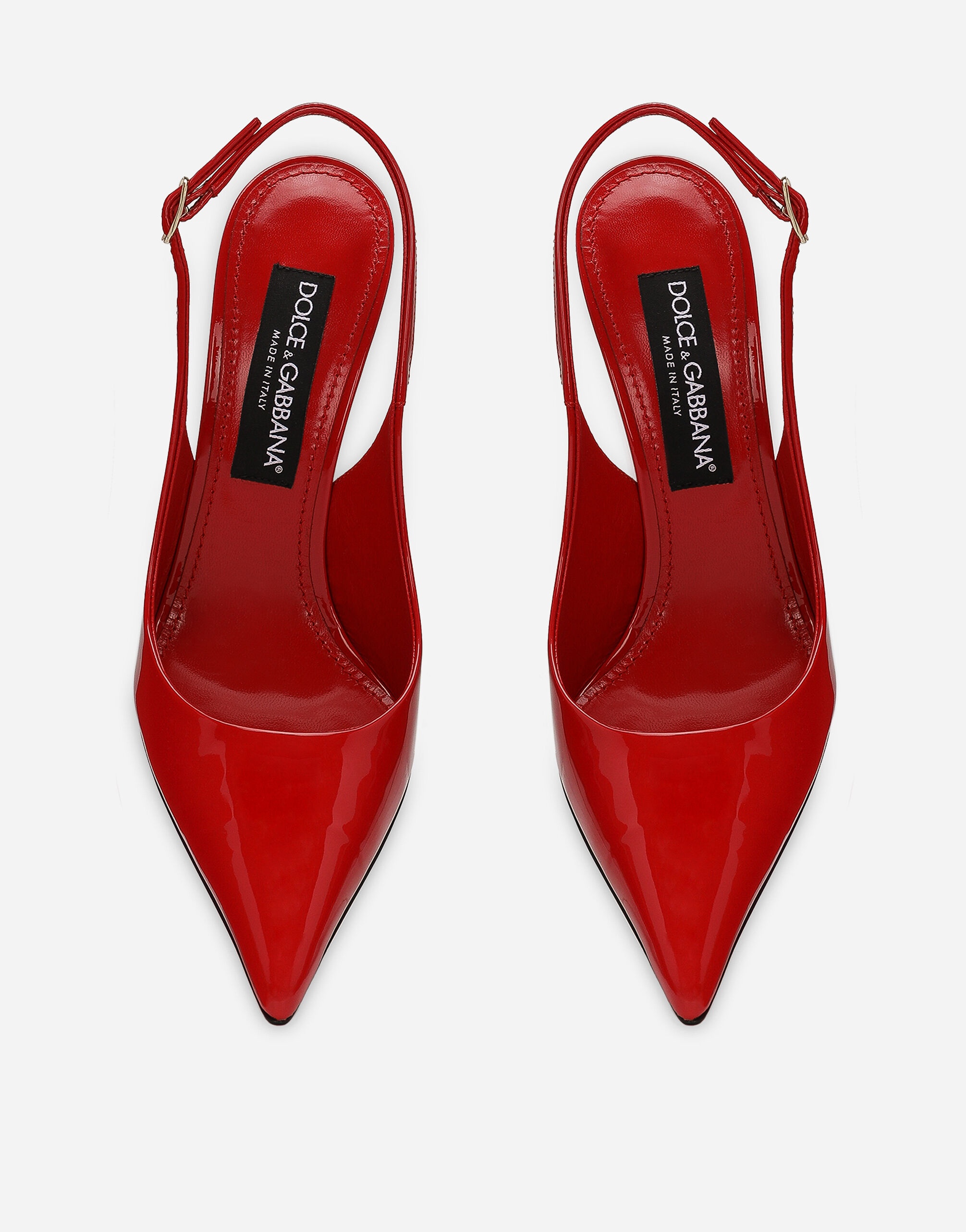 Patent leather slingbacks - 4