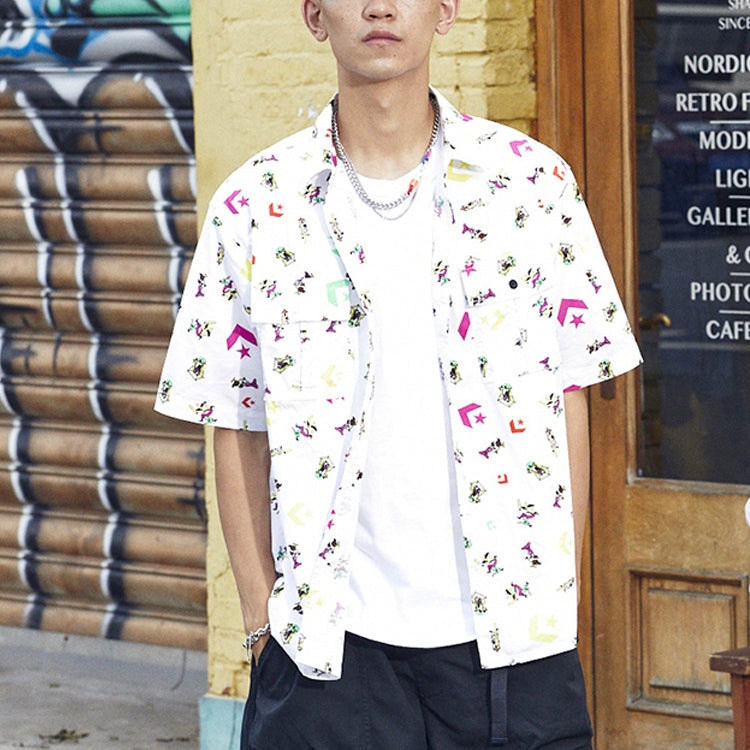 Converse Park Gym All Over Print Shirt 'White' 10023152-A01 - 4