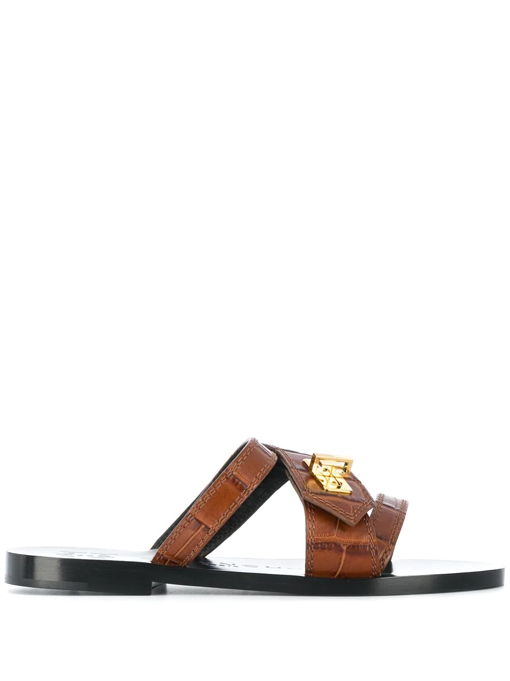 leather wrap sandals - 1