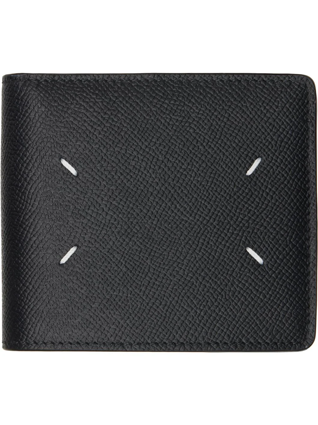 Black Four Stitches Wallet - 1