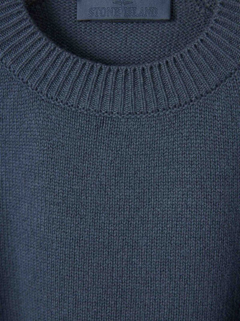 patch crew-neck sweater 3