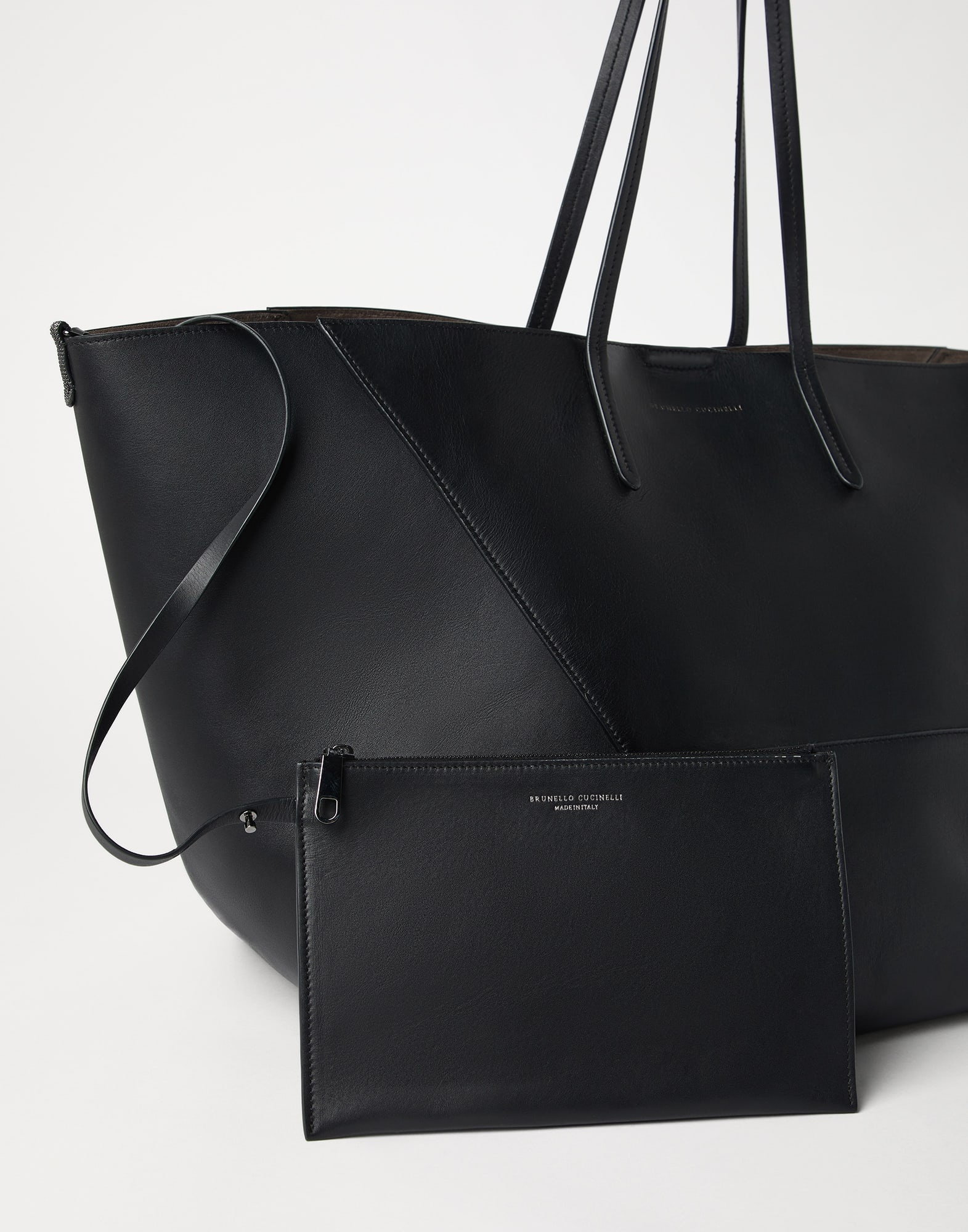 BC Duo large bag in calfskin with monili - 5