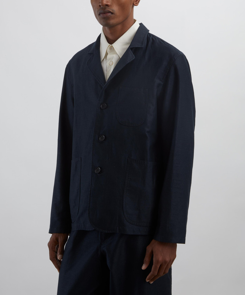 YMC Navy Scutters Cotton-Linen Moleskin Blazer outlook