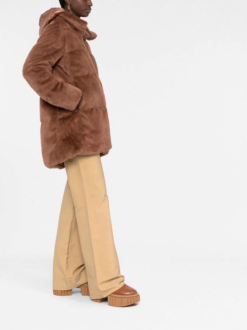 faux-fur 패딩 후드 코트 4