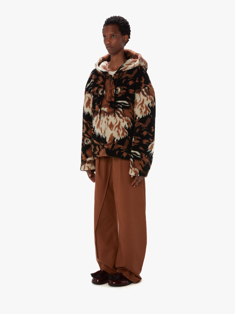 FLEECE HOODED JACKET - 4