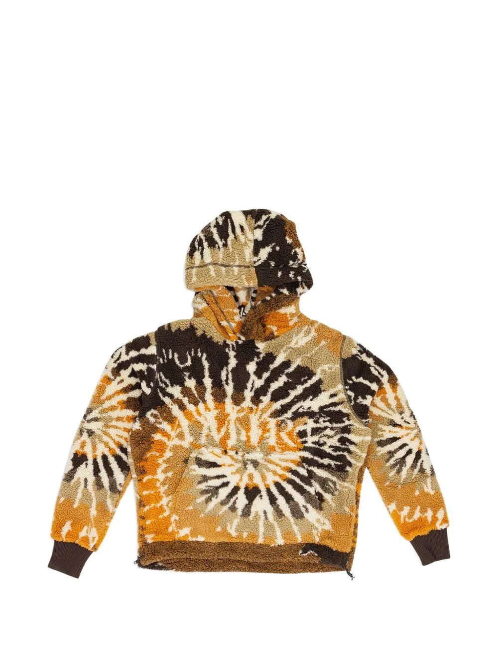 tie-dye fleece hoodie - 1