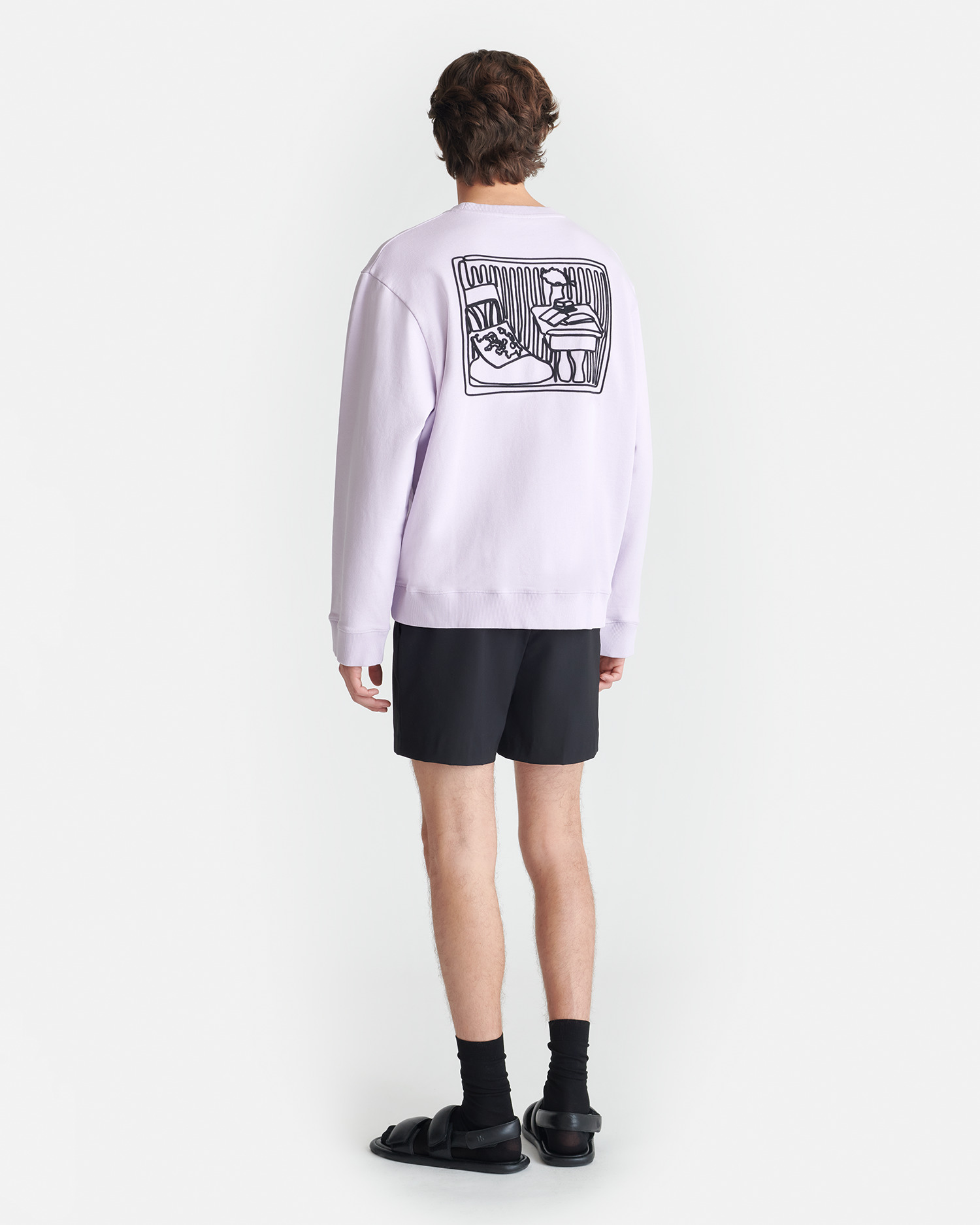 Printed Cotton-Fleece Sweatshirt - 8