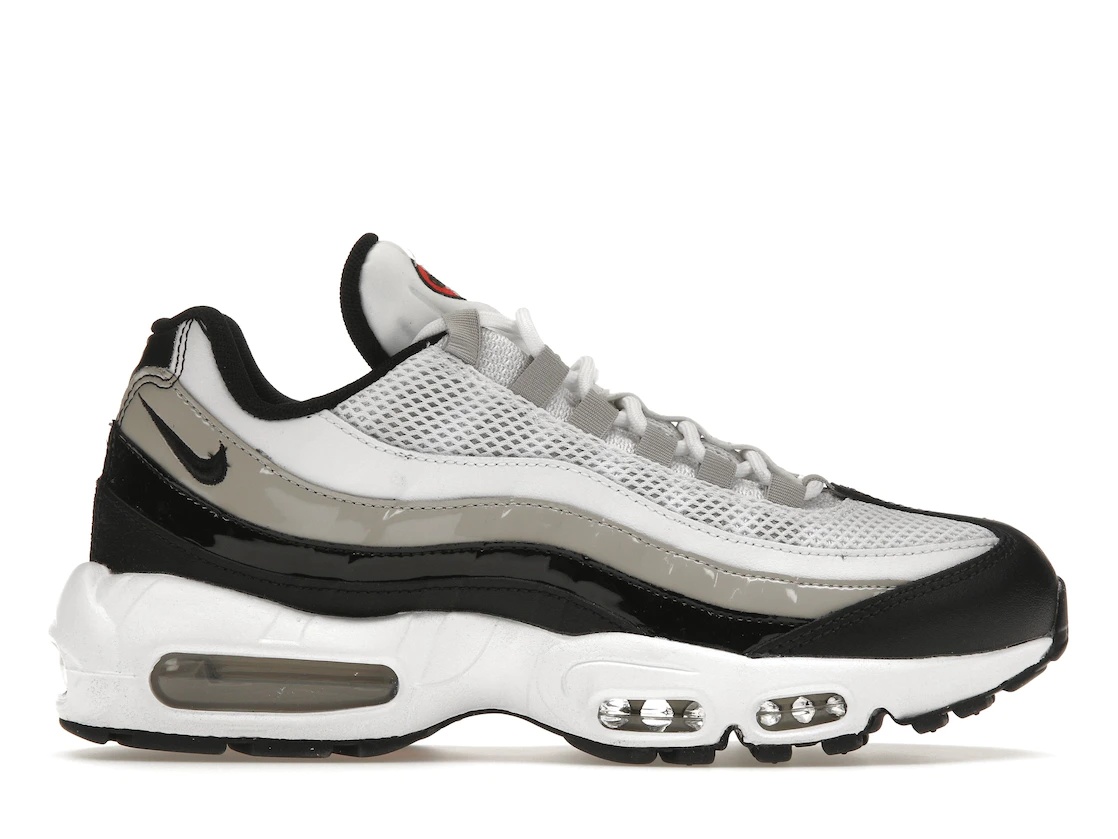 Nike Air Max 95 White Light Iron Ore Black Patent (Women's) - 1