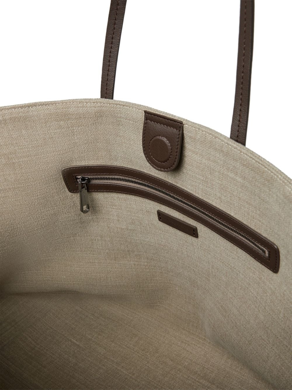 trapeze-body cotton-blend tote bag - 4