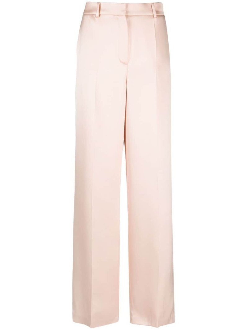 wide-leg silk trousers 1