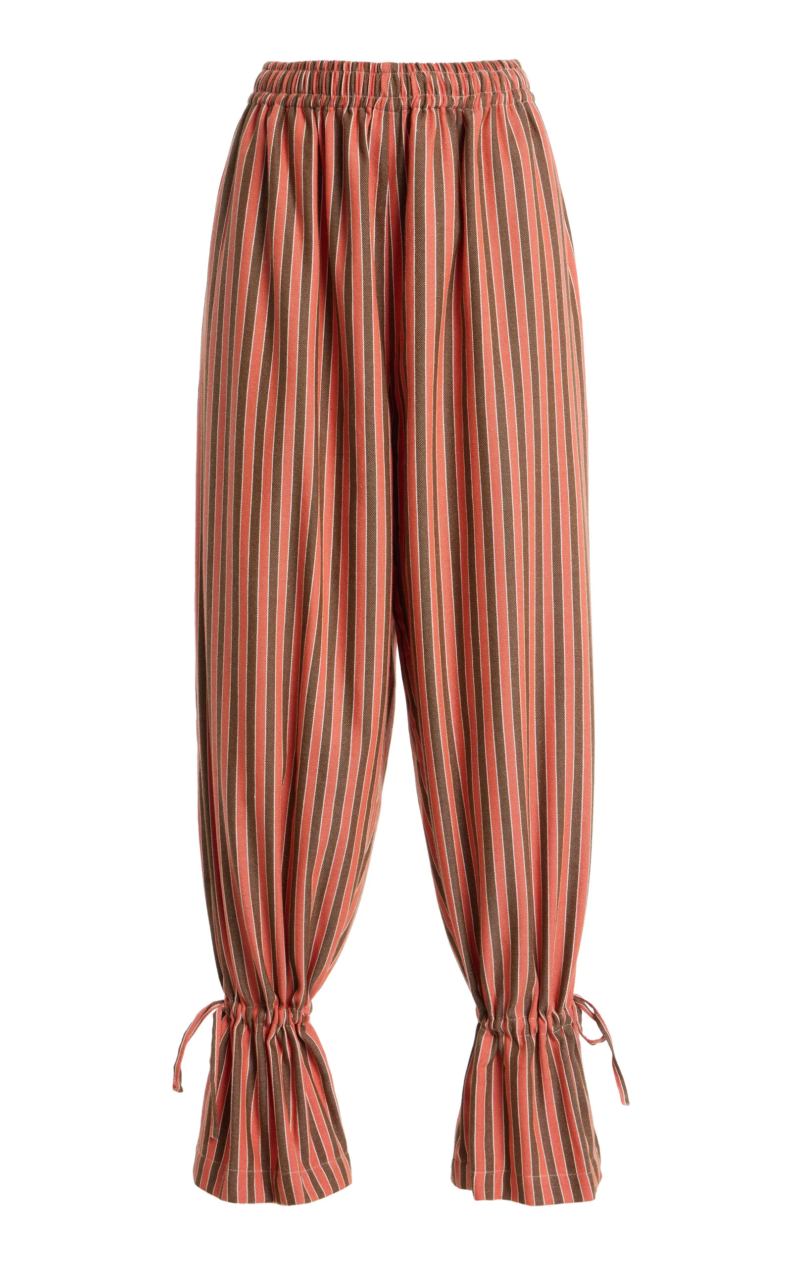 Exclusive La Isla The Cotton Drawstring Parachute Pants orange - 1