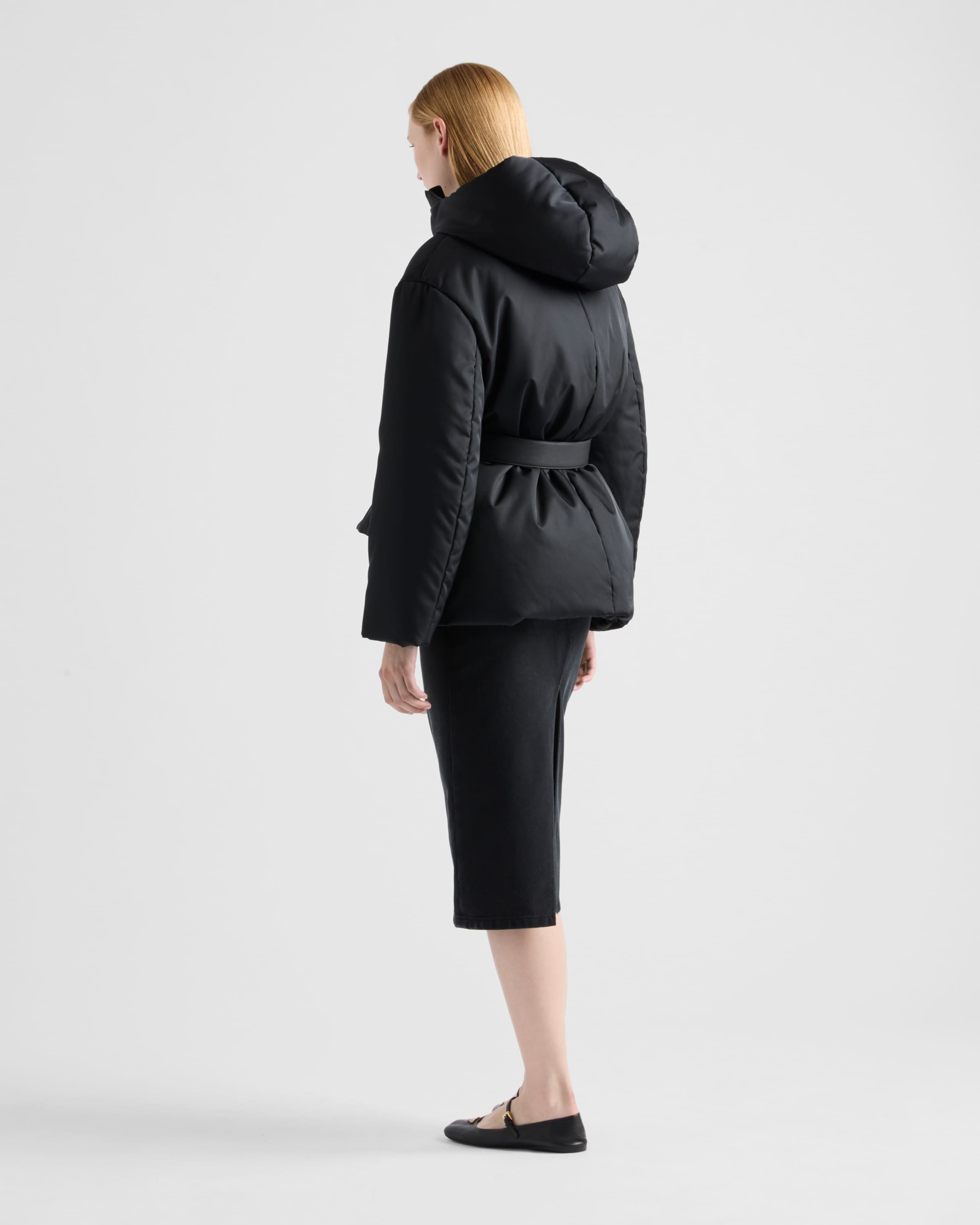Re-Nylon hooded down jacket - 5