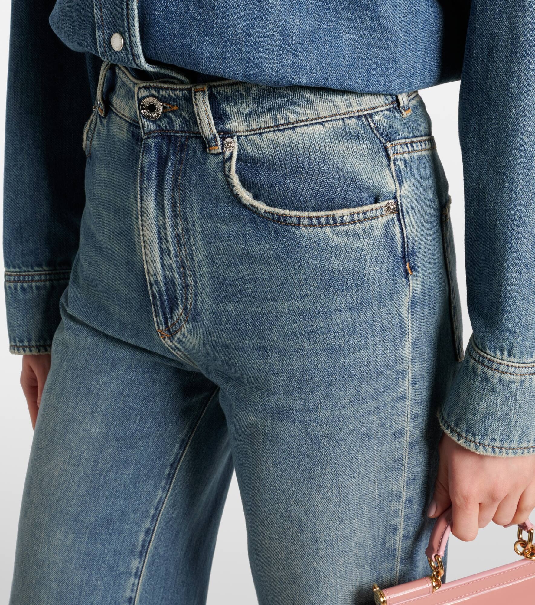High-rise wide-leg jeans - 4