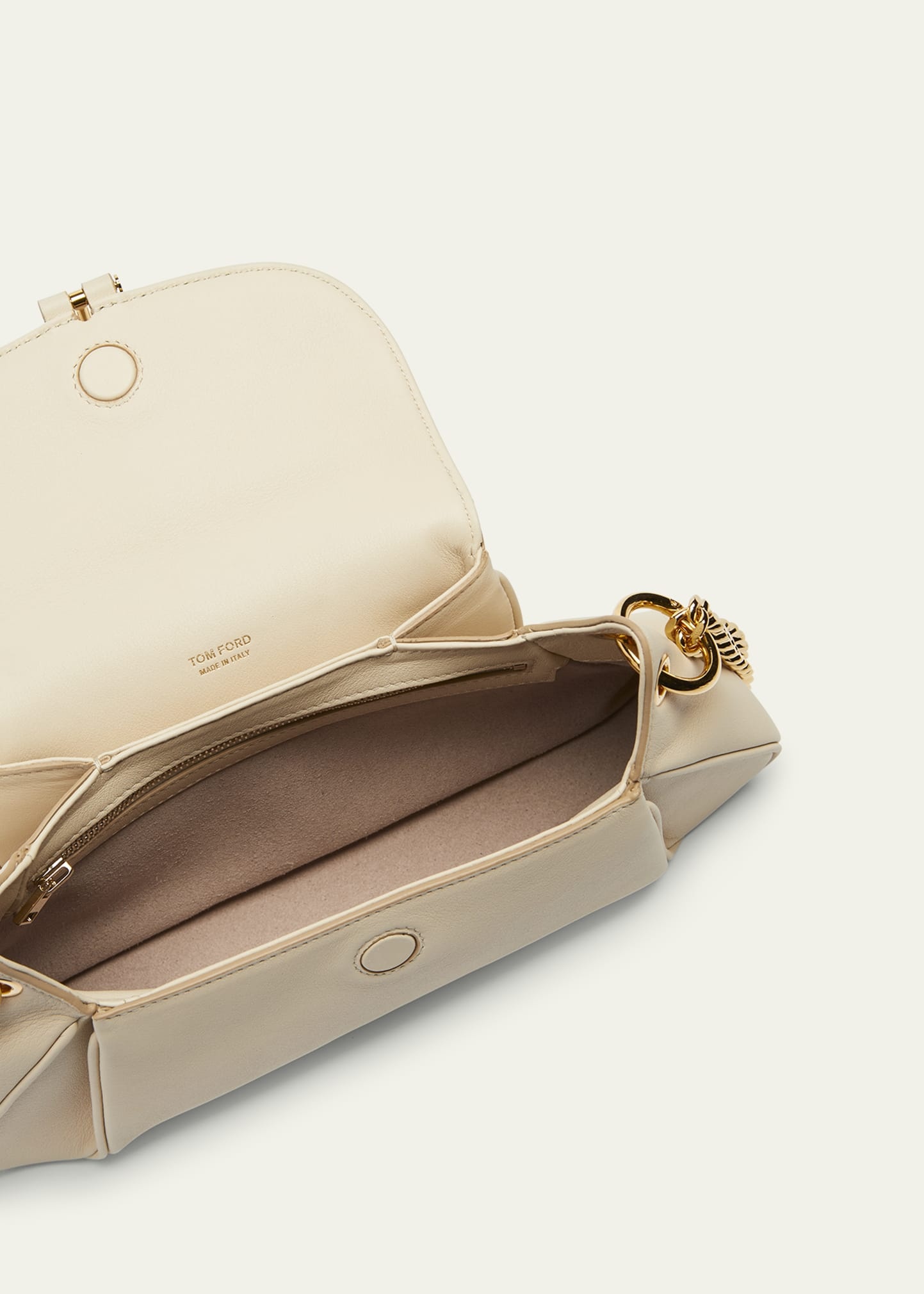 Tara Chain Shoulder Bag in Grain Leather - 3