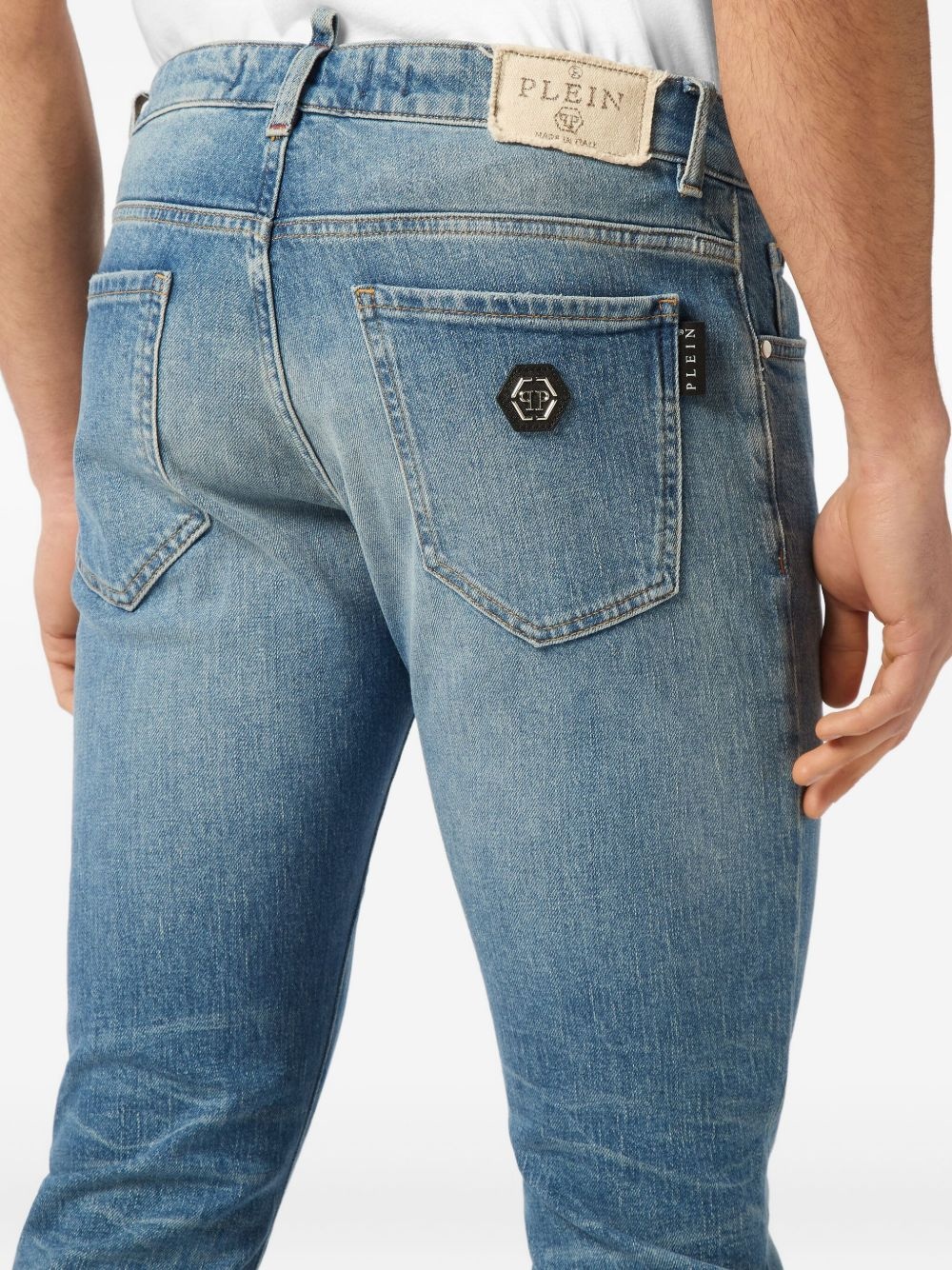 logo-patch jeans - 5