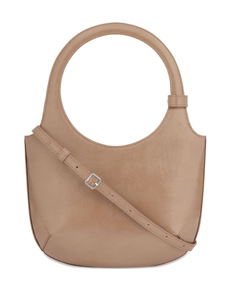 Holy rounded handle leather shoulder bag 3