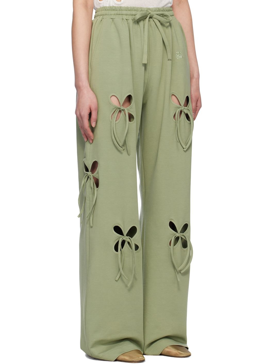 Green Petal Lounge Pants - 2