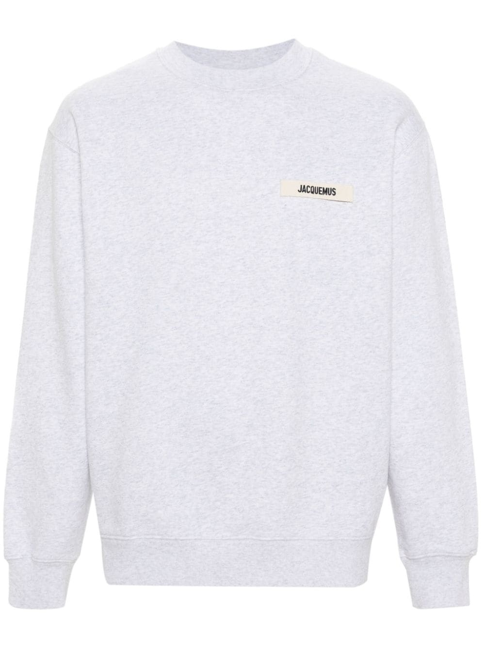 logo-patch cotton sweatshirt - 1