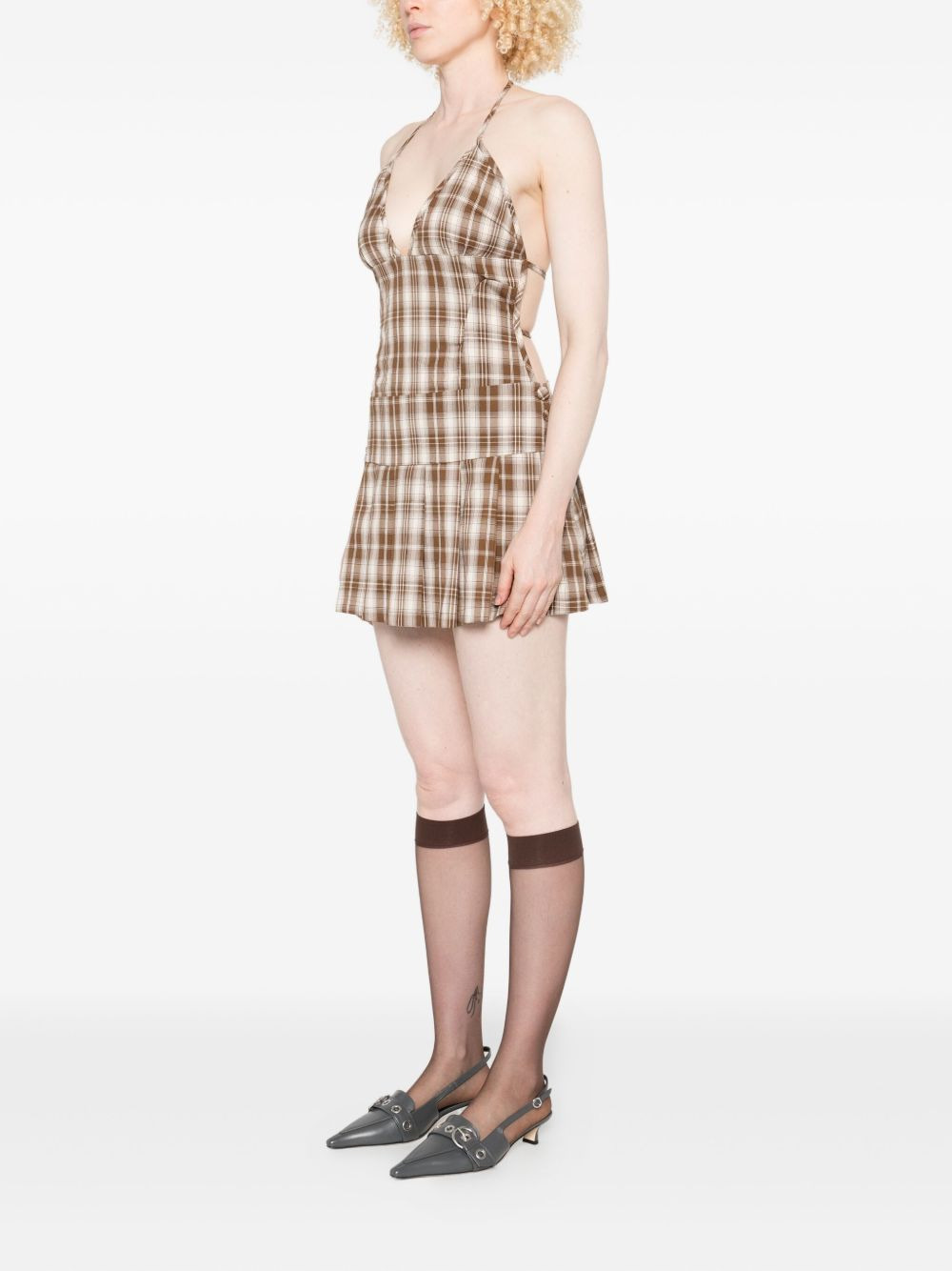 The Hoxton Check mini dress - 3
