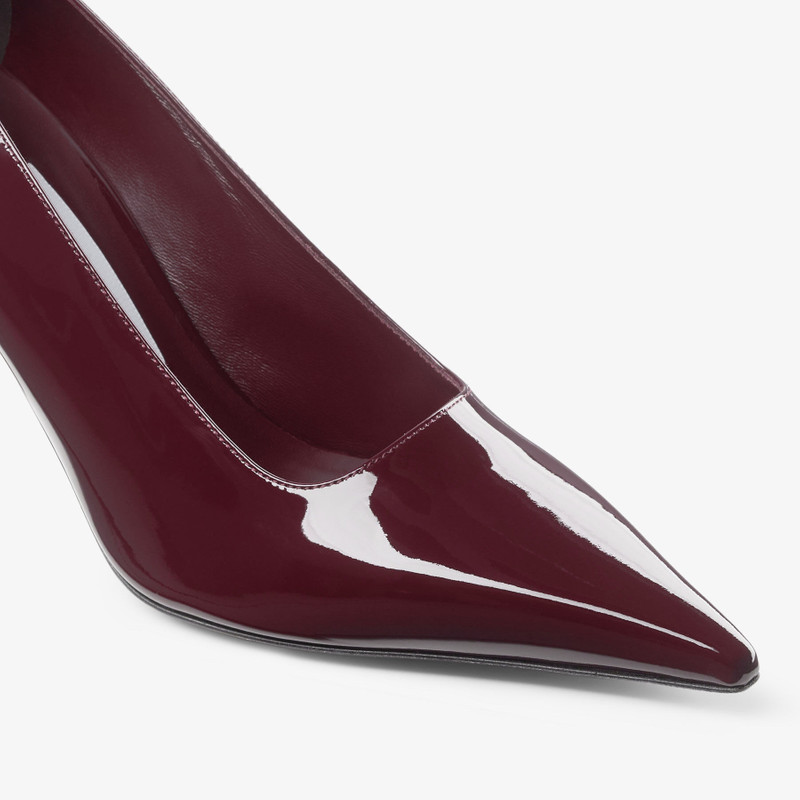 Ixia 80 Garnet Patent Leather Pumps 4