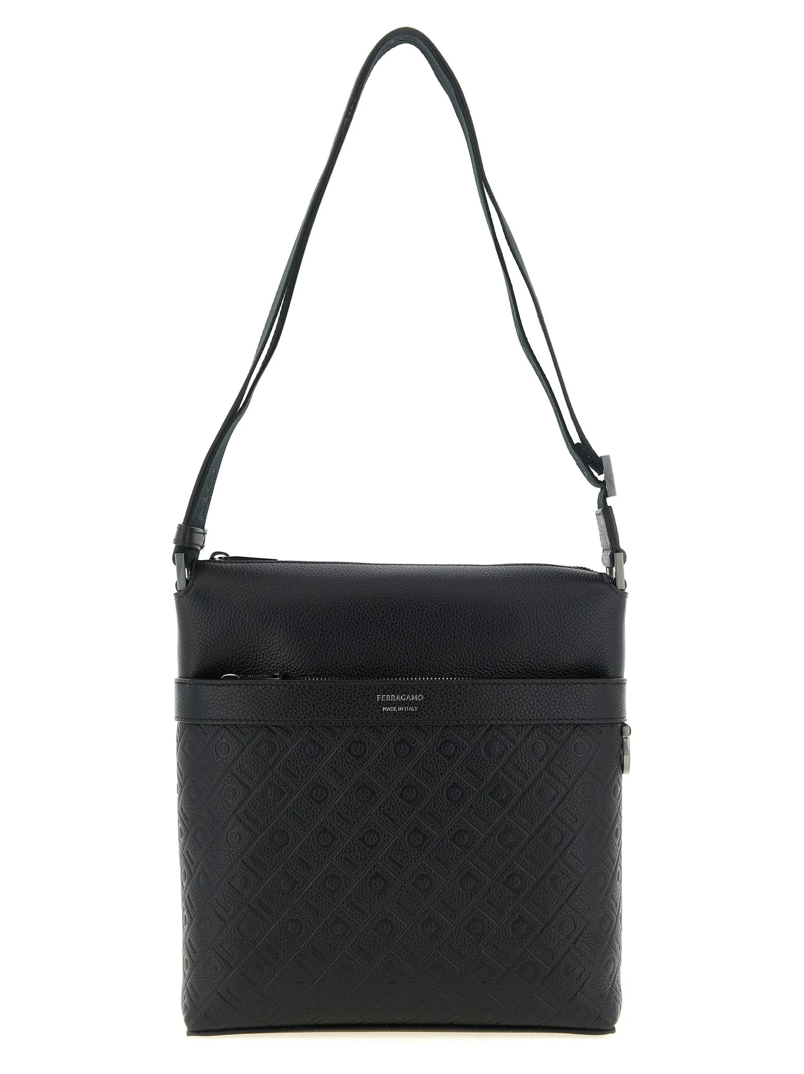 Ferragamo Men 'Ferragamo Monogram' Messenger Crossbody Bag - 1