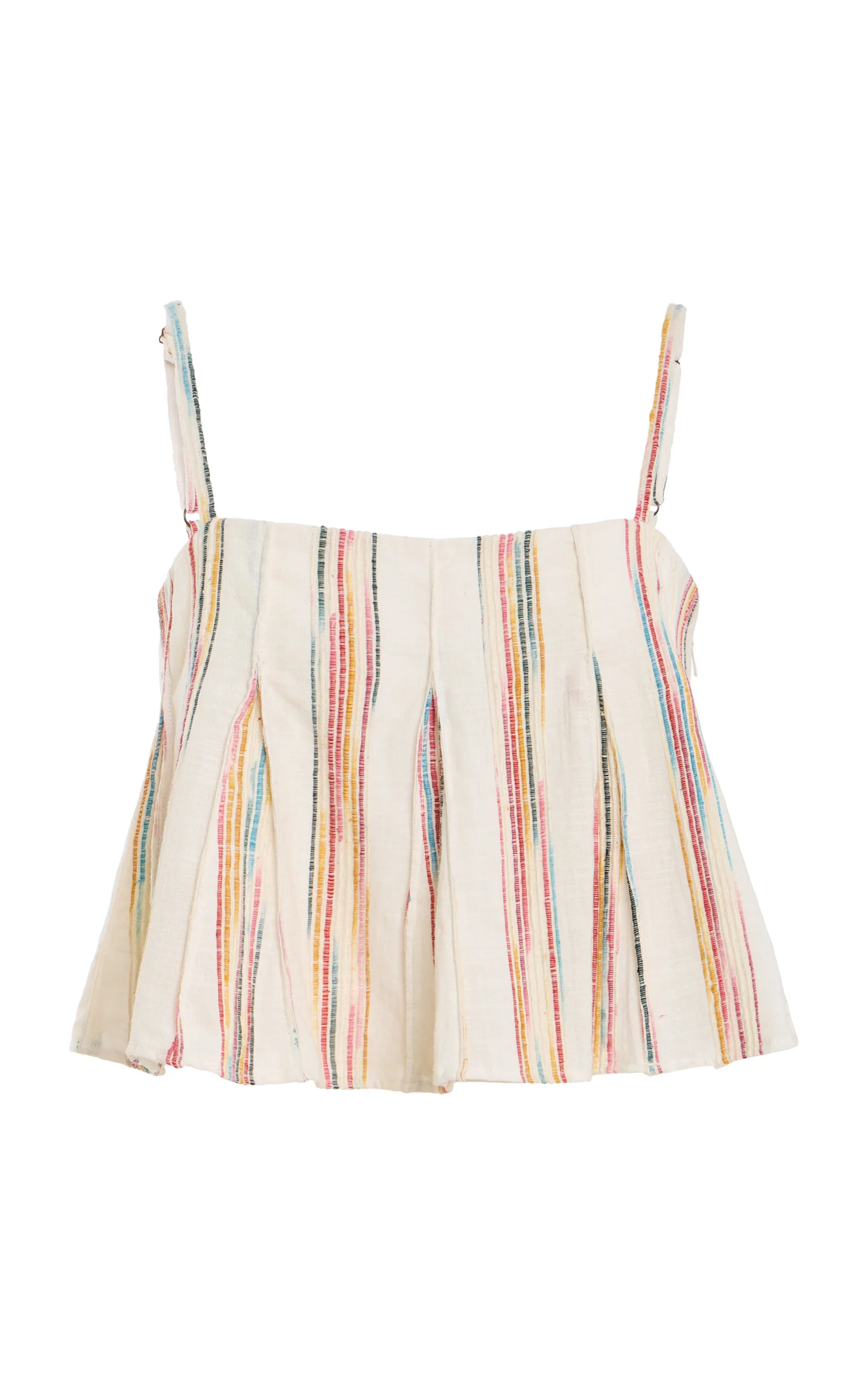 Million Pleats Bandeau Silk Top - 1