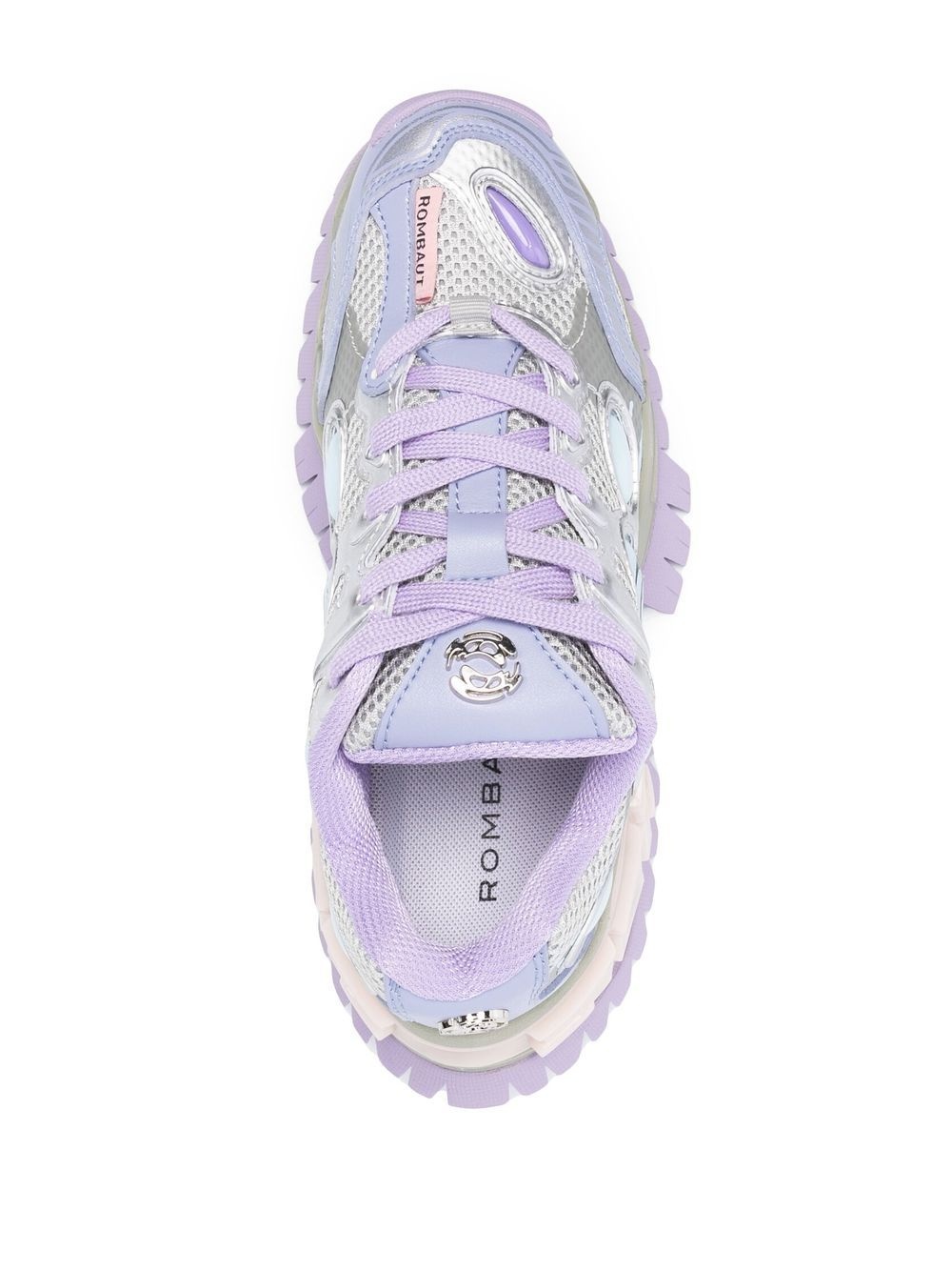 panelled chunky sneakers - 4