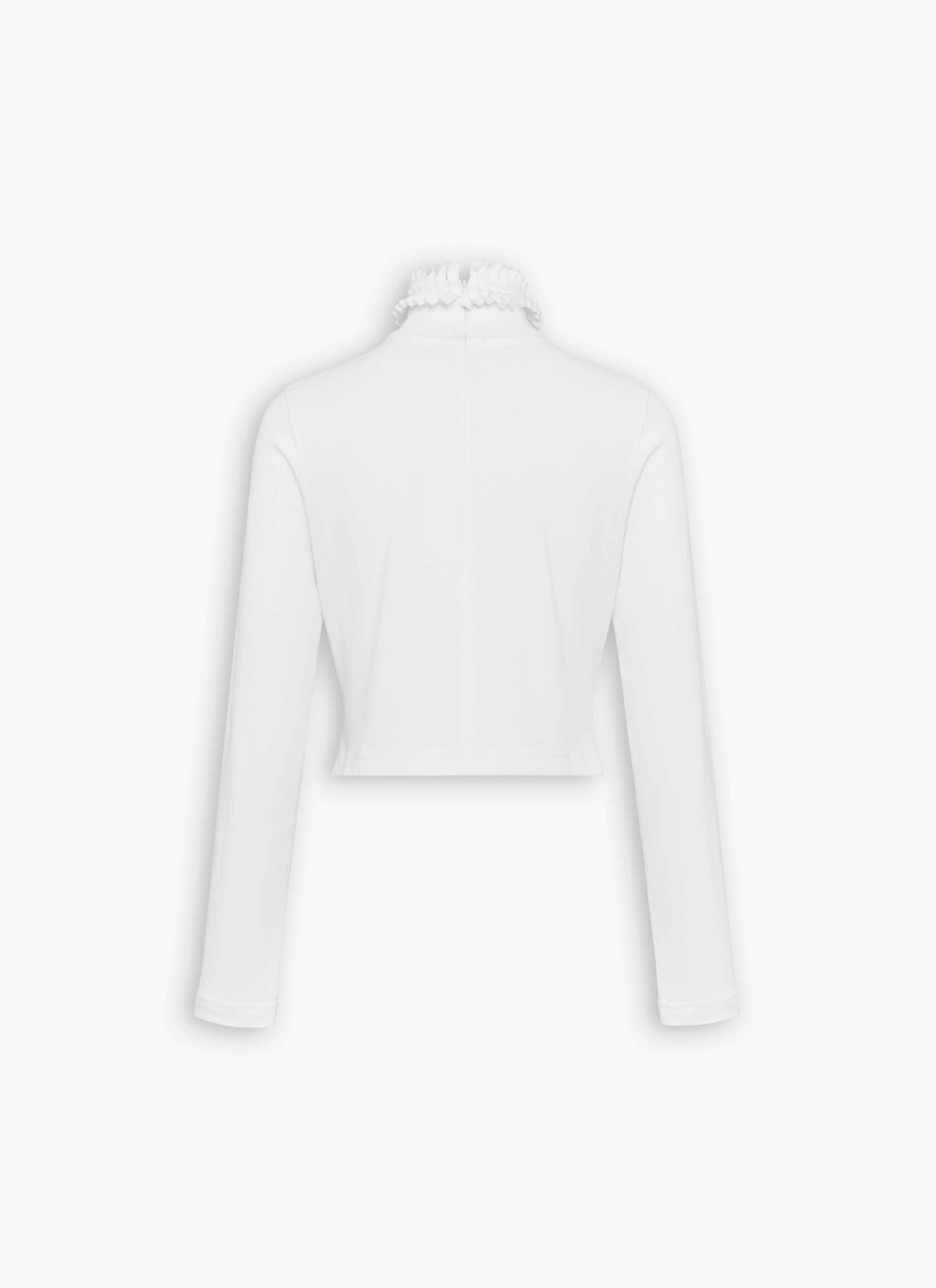 COTTON JERSEY CROPPED T-SHIRT - 4