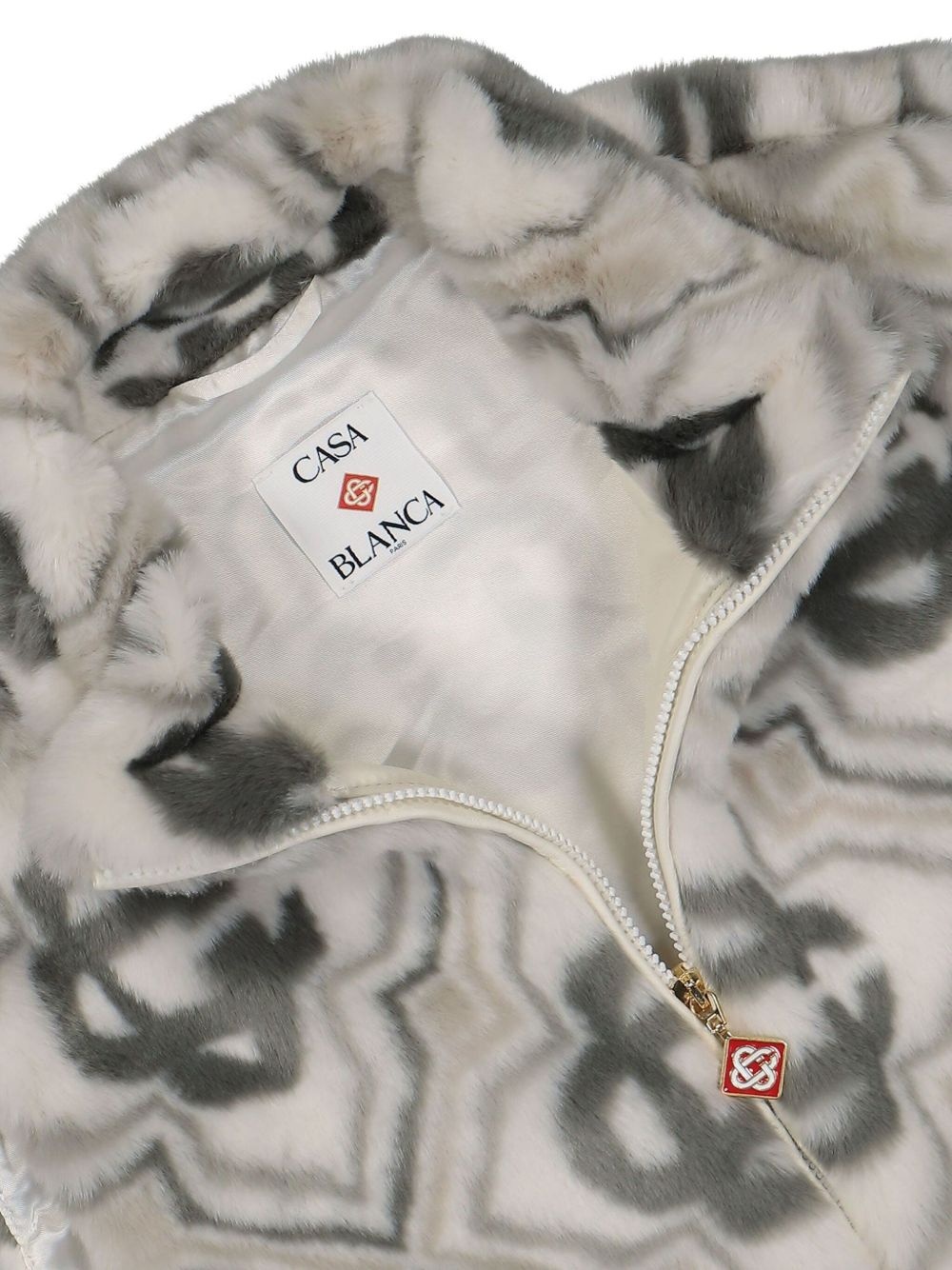 monogram-pattern gilet - 3