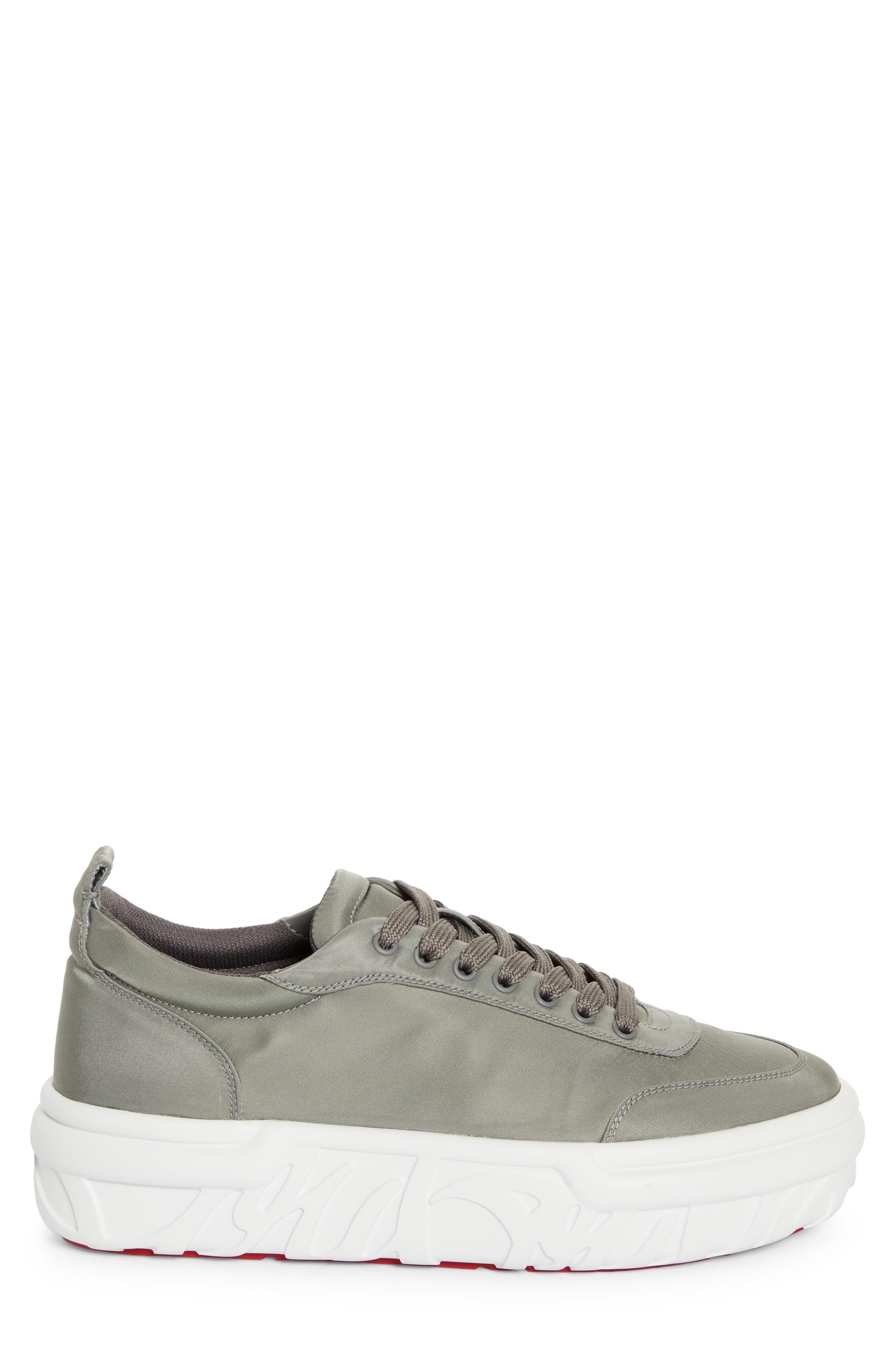Christian Louboutin Choukario Platform Sneaker in Smoke Grey at Nordstrom - 4