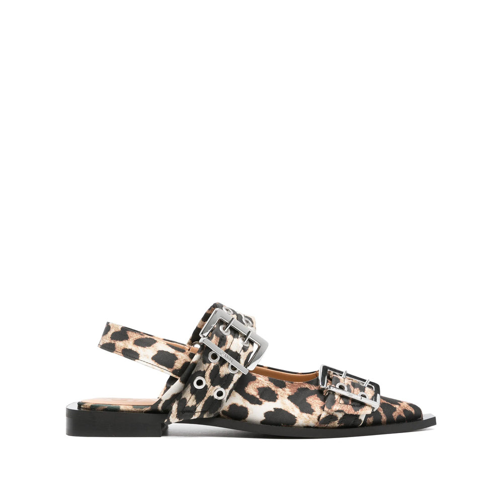 Ganni Brown Ballet Flats Women - 1