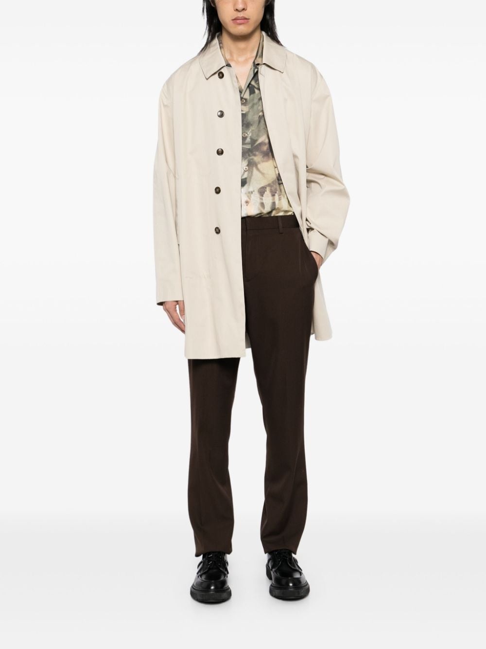 straight-leg silm trousers - 2