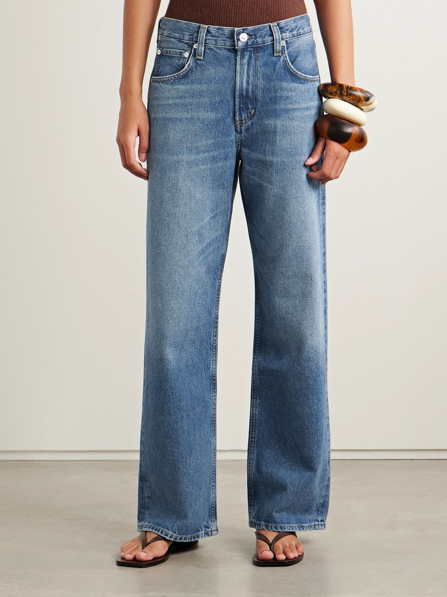 Lindz low-rise straight-leg jeans Mid denim - 3
