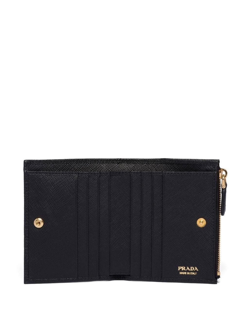 triangle-logo Saffiano leather wallet - 3