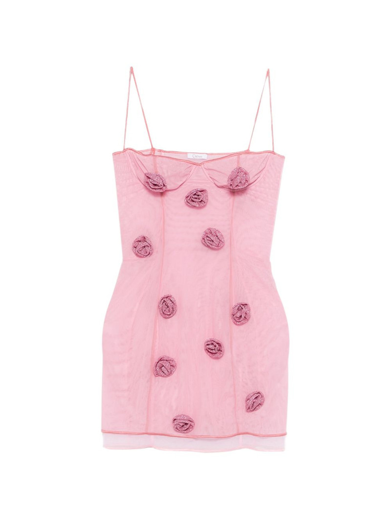 rose balconette mini dress 1